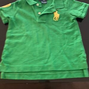 Toddler boys size 18 months green polo by Ralph Lauren